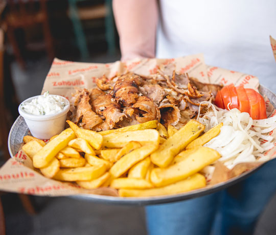 Gyros portion Zahoulis Zahoulis Glyfada Argyroupoli
